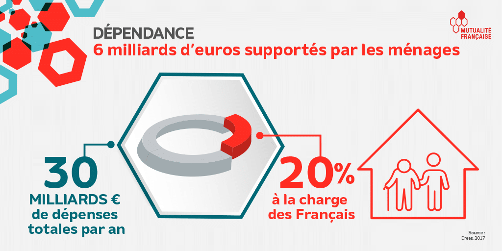 Infographie - Dépendance : 6 milliards d'euros supportés par les ménages