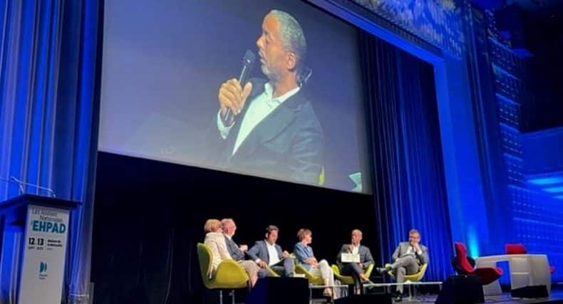 Eric Chenut aux Assises nationales des EHPAD qui se sont tenues les 12 et 13 septembre 2023 à la Maison de la Mutualité, à Paris