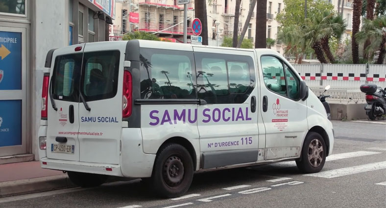 La Mutualité Française accompagne les personnes sans domicile fixe avec le Samu Social de jour à Nice