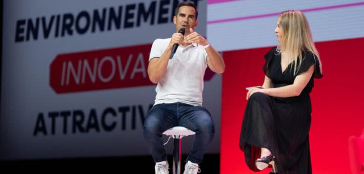 Nicolas Hazard en compagnie de Christine Gonzato-Roques, Vice-présidente du Conseil départemental de Lot-et-Garonne