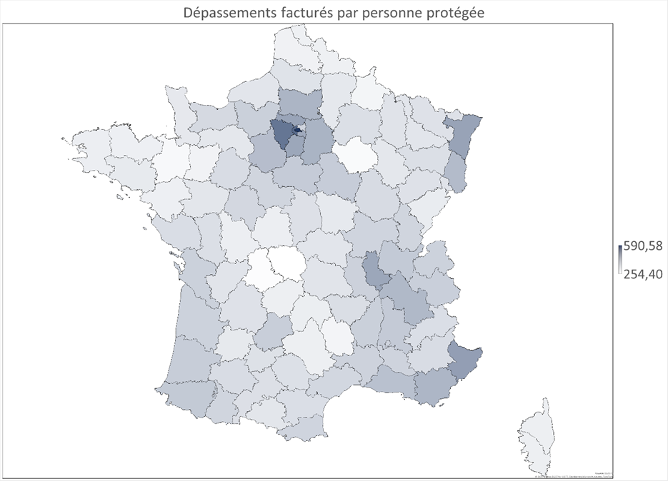 Dépassement facturé par personne protégée